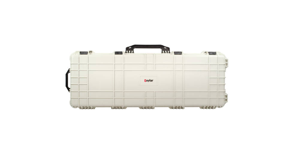 Eylar Small 38in Waterproof Roller Hard Rifle Case w/Foam, Polar White, SA00013-WHI