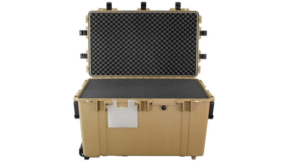 Eylar 3XL 32in Waterproof Transport Roller Gear, Camera, Tools, Equipment Hard Case w/Foam, Tan, SA00033-TAN