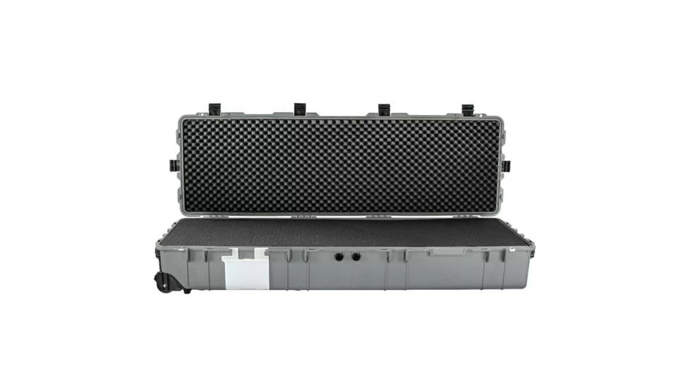 Eylar 3XL 57in Waterproof Heavy Transport Stacker Roller Rifle Hard Case w/Foam, Gray, SA00027-GRA