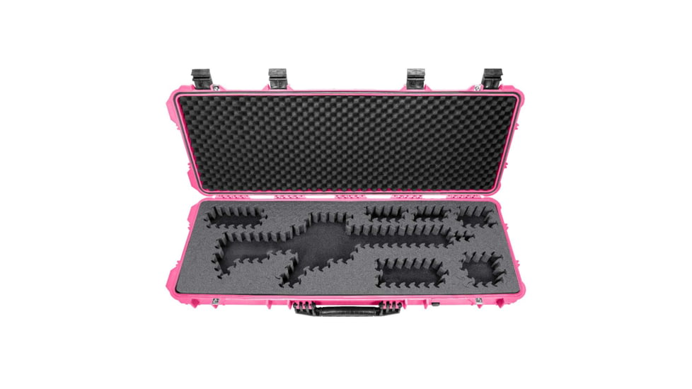 Eylar 44in Hard Rifle Case Equipped w/Ragar XP Crosslinked Foam Insert, Pink, SA00008-PNK-RG-XP