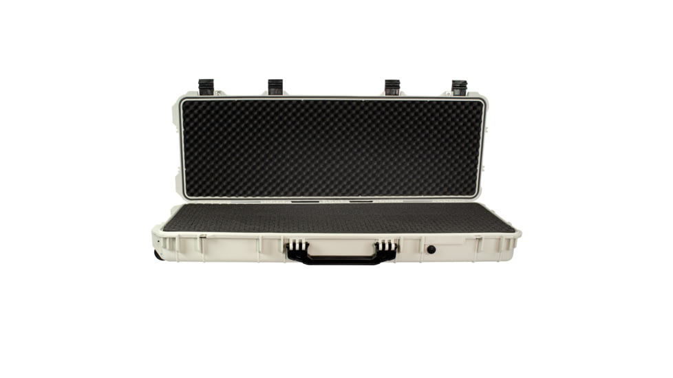 Eylar 44in Protective Roller Rifle Case Waterproof &amp; Shock Proof w/ Foam by Eylar, White, SA00008-Whi
