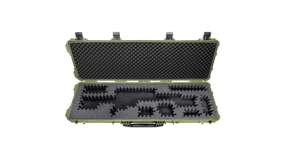 Eylar 48in Hard Rifle Case Equipped w/Ragar XP Crosslinked Foam Insert, Green, SA00014-GRN-RG-XP