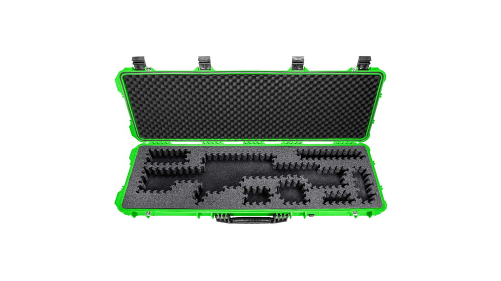 Eylar 48in Hard Rifle Case Equipped w/Ragar XP Crosslinked Foam Insert, Neon Green, SA00014-NGRN-RG-XP