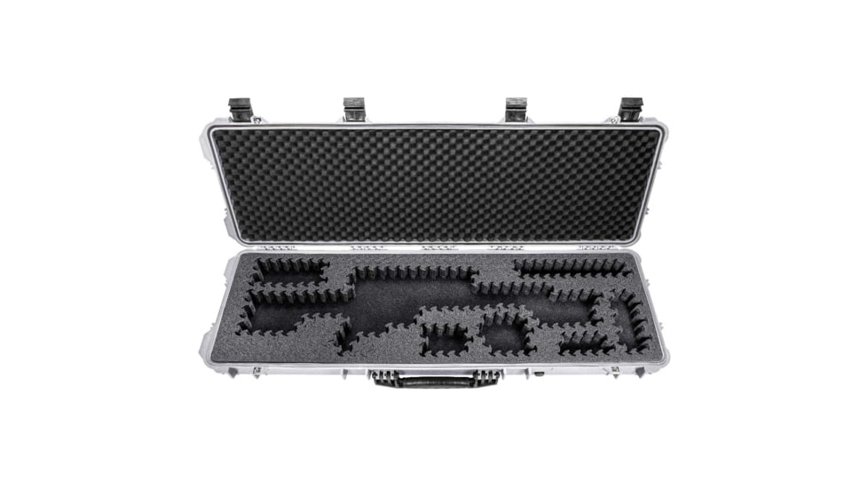 Eylar 48in Hard Rifle Case Equipped w/Ragar XP Crosslinked Foam Insert, White, SA00014-WHI-RG-XP