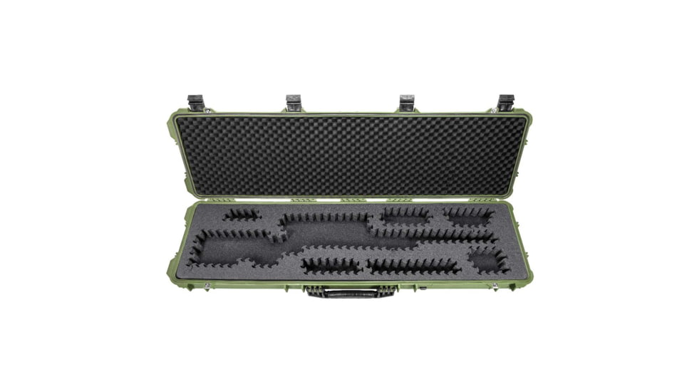 Eylar 53in Hard Rifle Case Equipped w/Ragar XP Crosslinked Foam Insert, Green, SA00015-GRN-RG-XP