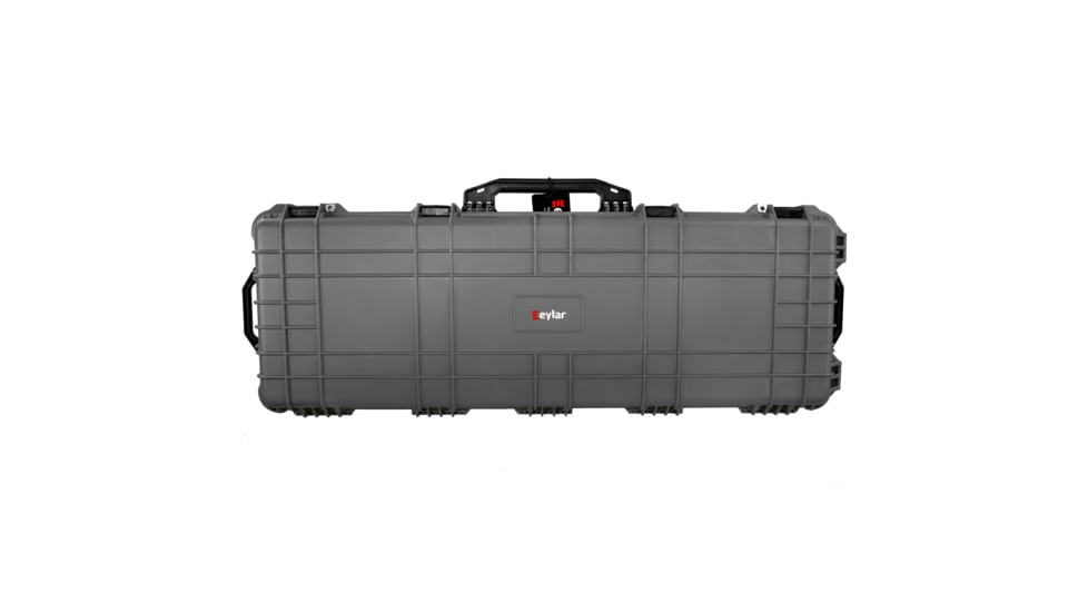 Eylar 53in Protective Roller Rifle Case Water and Shock Resistant w/ Foam, Gray, SA00015-Gra