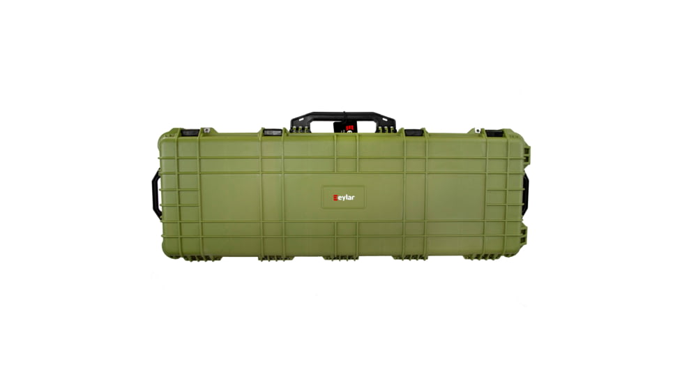 Eylar Extra Large 53in Waterproof Roller Hard Rifle Case w/Foam, Green, SA00015-GRN