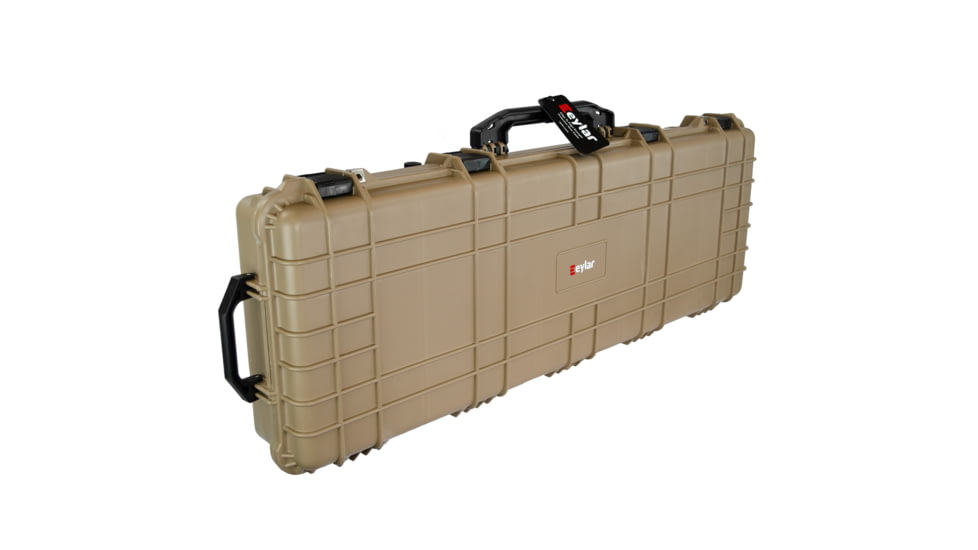 Eylar 53in Protective Roller Rifle Case Water and Shock Resistant w/ Foam, Tan, SA00015-Tan