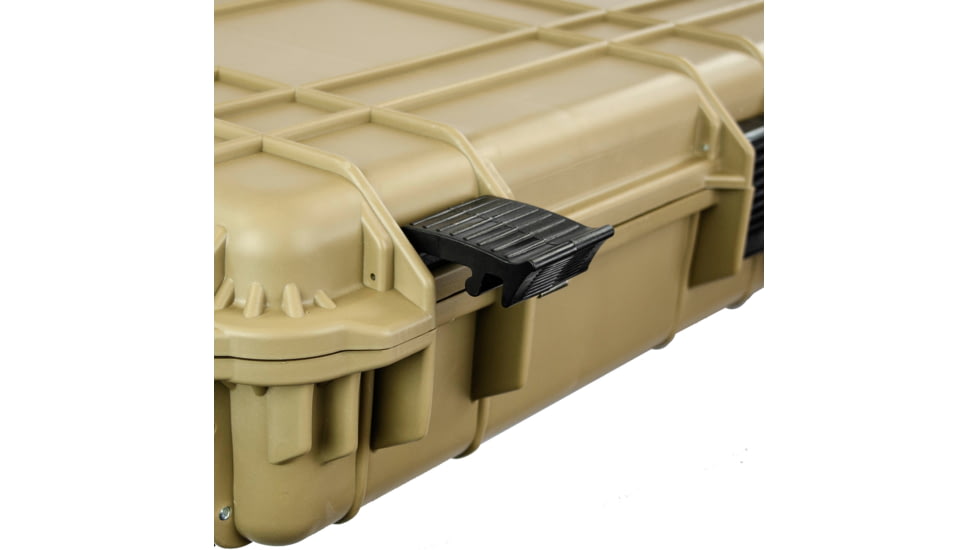 Eylar 53in Protective Roller Rifle Case Water and Shock Resistant w/ Foam, Tan, SA00015-Tan