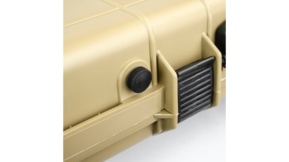Eylar 53in Protective Roller Rifle Case Water and Shock Resistant w/ Foam, Tan, SA00015-Tan