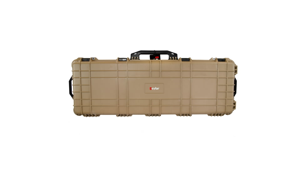 Eylar Extra Large 53in Waterproof Roller Hard Rifle Case w/Foam, Tan, SA00015-TAN