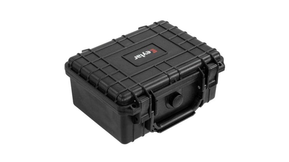 Eylar Compact 9.12in Waterproof Gear Hard Case w/Foam, Black, SA00042