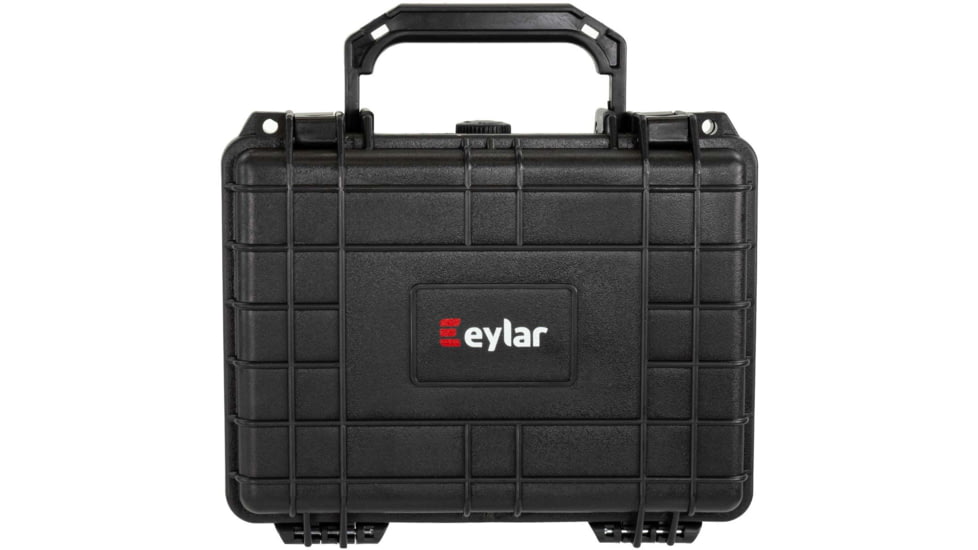 Eylar Compact 9.12in Waterproof Gear Hard Case w/Foam, Black, SA00042