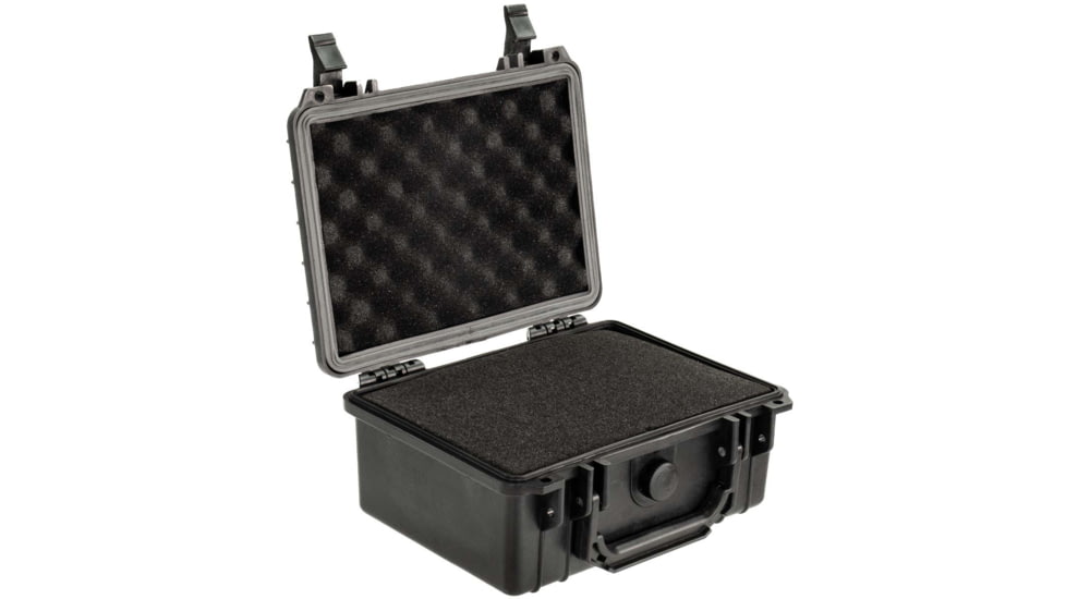 Eylar Compact 9.12in Waterproof Gear Hard Case w/Foam, Black, SA00042