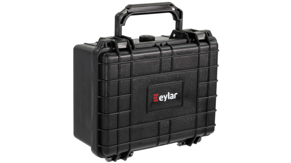 Eylar Compact 9.12in Waterproof Gear Hard Case w/Foam, Black, SA00042
