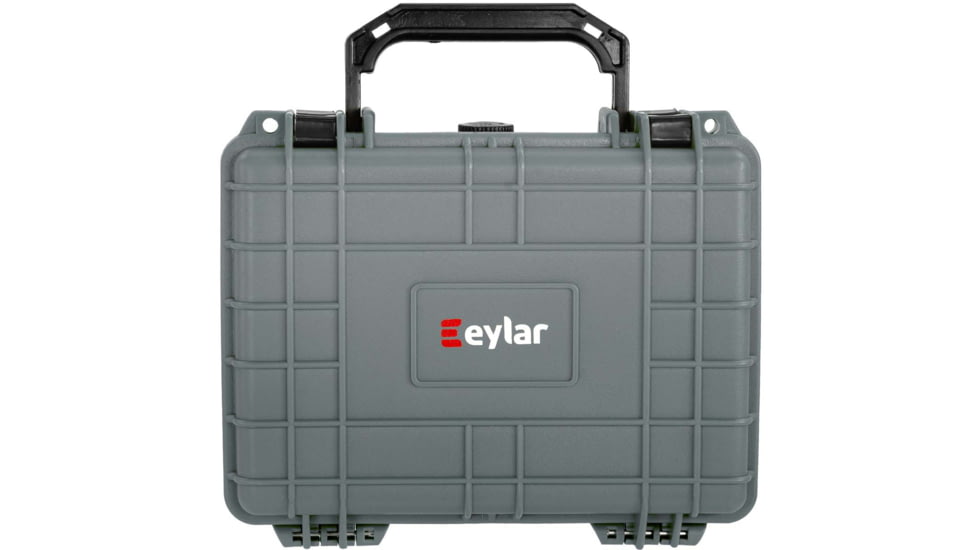 Eylar Compact 9.12in Waterproof Gear Hard Case w/Foam, Gray, SA00042-GRA
