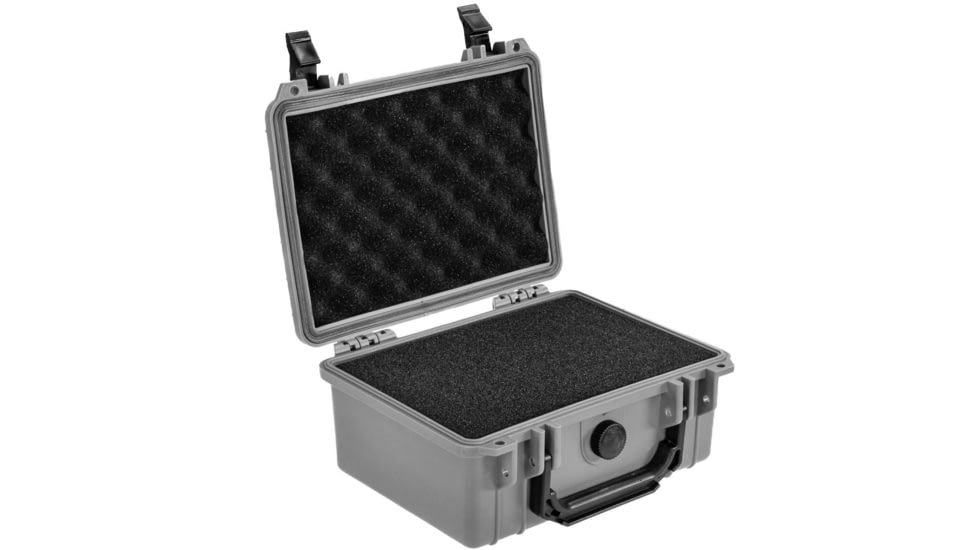 Eylar Compact 9.12in Waterproof Gear Hard Case w/Foam, Gray, SA00042-GRA