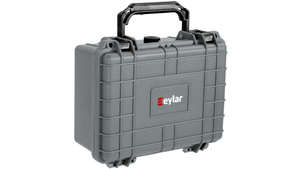 Eylar Compact 9.12in Waterproof Gear Hard Case w/Foam, Gray, SA00042-GRA