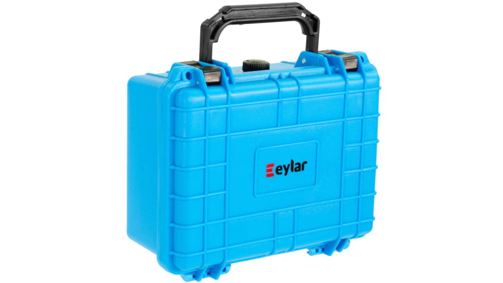 Eylar Compact 9.12in Waterproof Gear Hard Case w/Foam, Light Blue, SA00042-LBLU