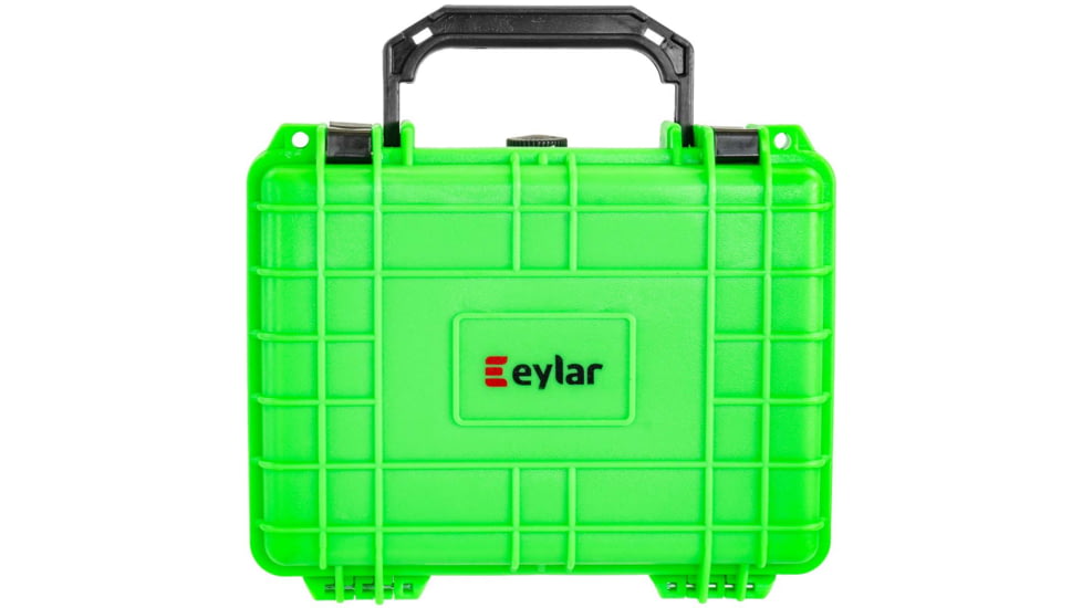 Eylar Compact 9.12in Waterproof Gear Hard Case w/Foam, Neon Green, SA00042-NGRN