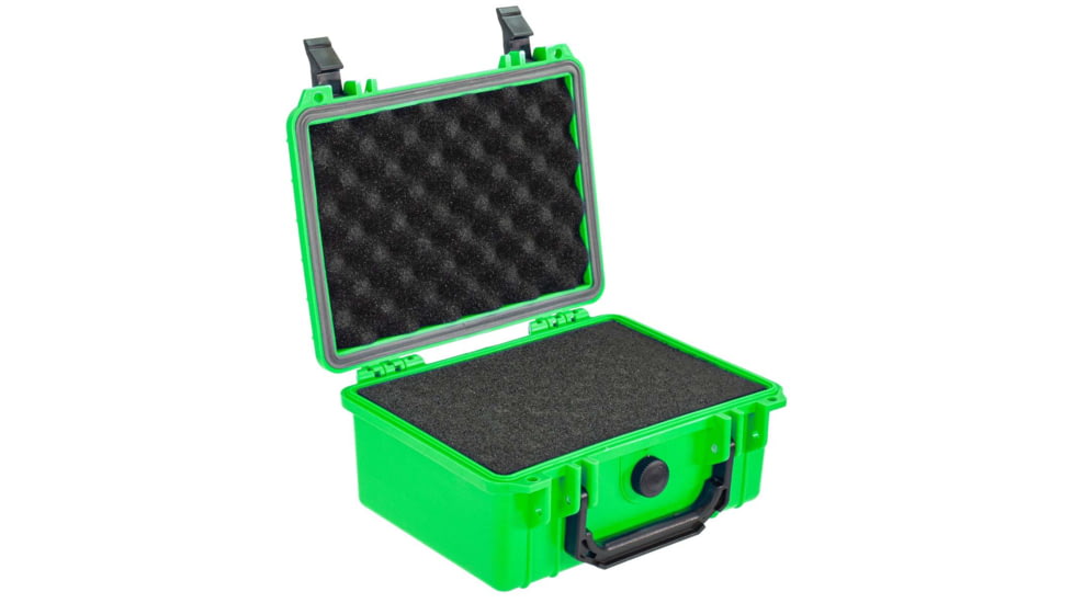 Eylar Compact 9.12in Waterproof Gear Hard Case w/Foam, Neon Green, SA00042-NGRN