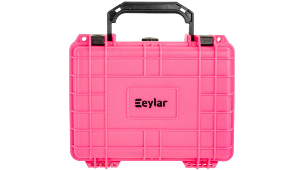 Eylar Compact 9.12in Waterproof Gear Hard Case w/Foam, Pink, SA00042-PIN