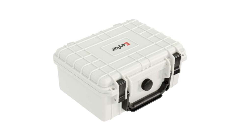Eylar Compact 9.12in Waterproof Gear Hard Case w/Foam, Polar White, SA00042-WHI