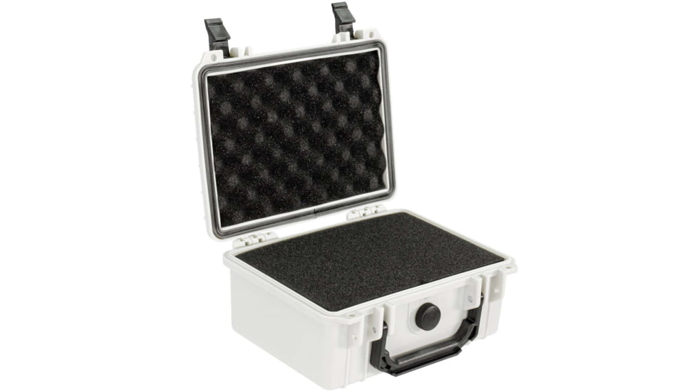 Eylar Compact 9.12in Waterproof Gear Hard Case w/Foam, Polar White, SA00042-WHI