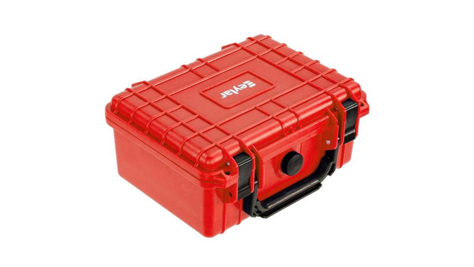Eylar Compact 9.12in Waterproof Gear Hard Case w/Foam, Red, SA00042-RED