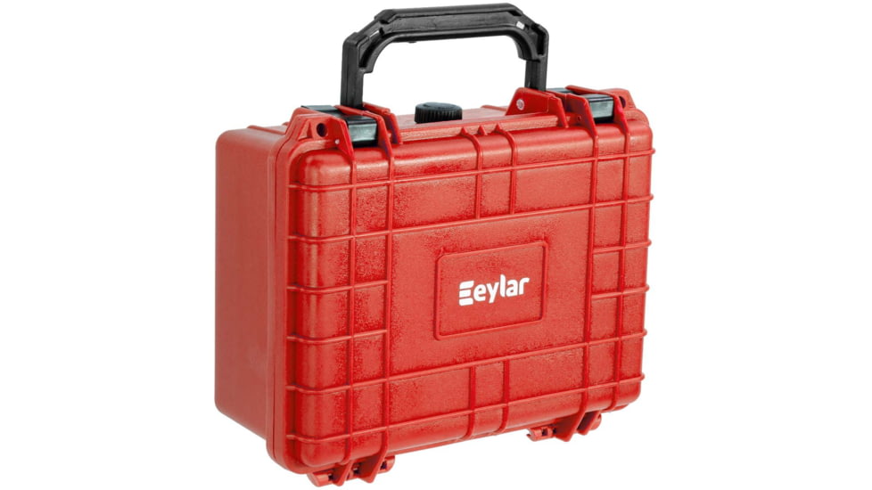Eylar Compact 9.12in Waterproof Gear Hard Case w/Foam, Red, SA00042-RED
