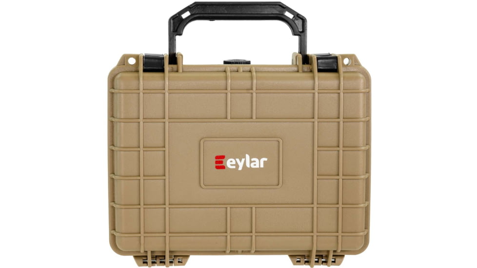 Eylar Compact 9.12in Waterproof Gear Hard Case w/Foam, Tan, SA00042-TAN