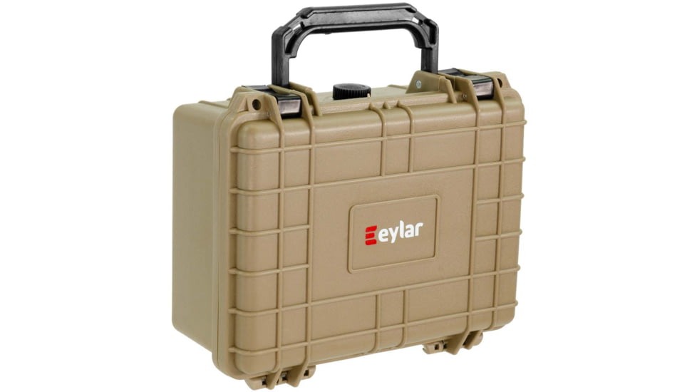 Eylar Compact 9.12in Waterproof Gear Hard Case w/Foam, Tan, SA00042-TAN