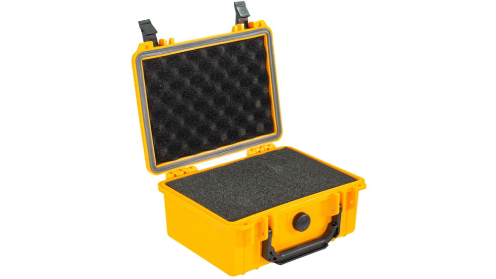 Eylar Compact 9.12in Waterproof Gear Hard Case w/Foam, Yellow, SA00042-YLW