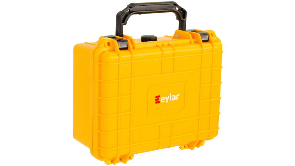 Eylar Compact 9.12in Waterproof Gear Hard Case w/Foam, Yellow, SA00042-YLW