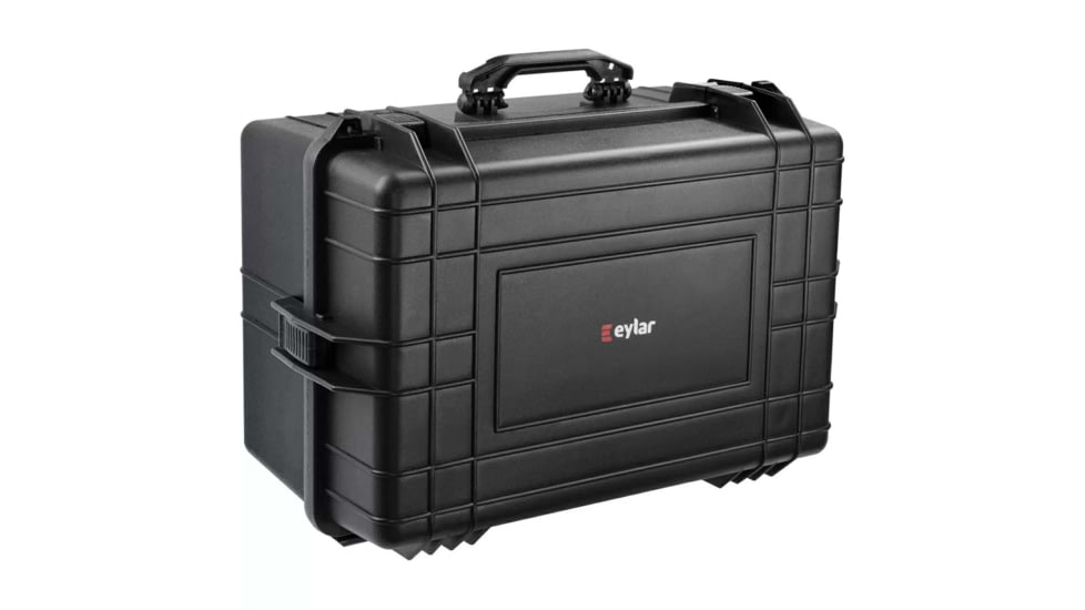 Eylar Extra Large 24in Waterproof Deep Protective Equipment Hard Case w/Foam, Black, SA00039