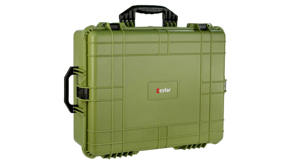 Eylar Extra Large 24in Waterproof Hard Camera and Gear Case w/Foam, Green, SA00041-GRN