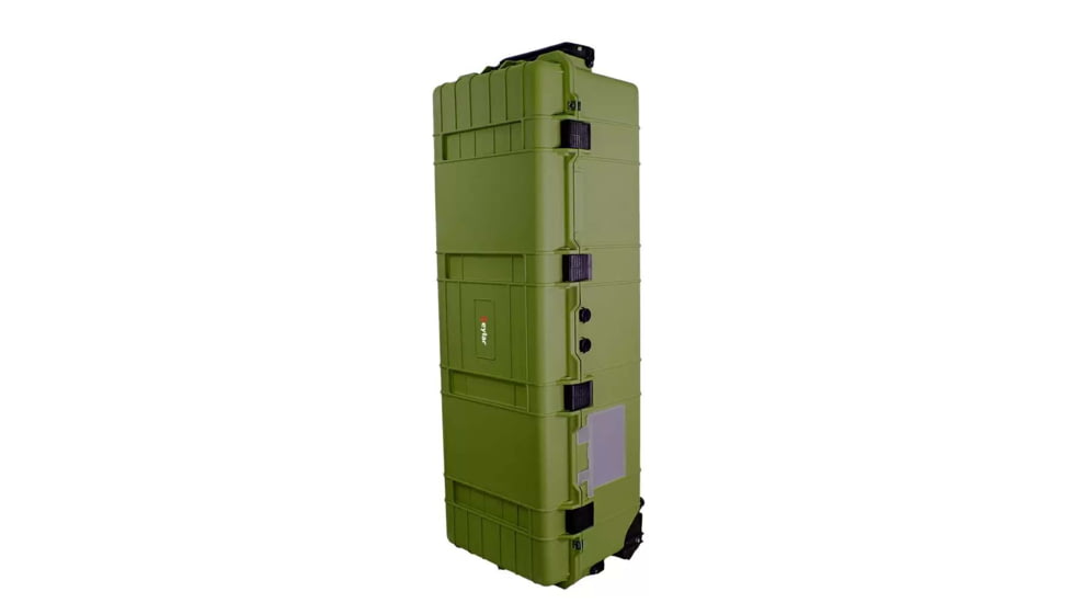 Eylar Extra Large 44in Waterproof Deep Heavy Transport Stacker Roller Rifle Hard Case w/Foam, Green, SA00028-GRN