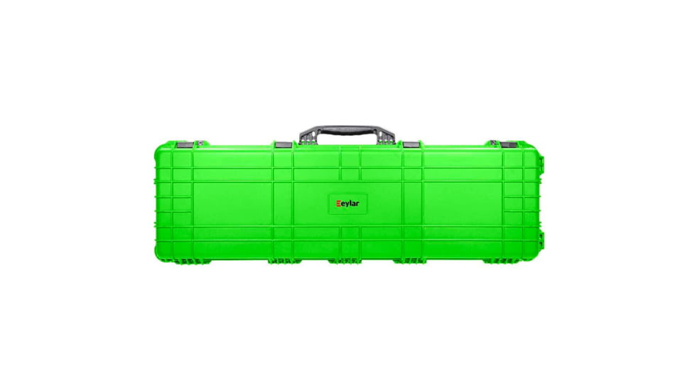 Eylar Extra Large 53in Waterproof Roller Hard Rifle Case w/Foam, Neon Green, SA00015-NGRN