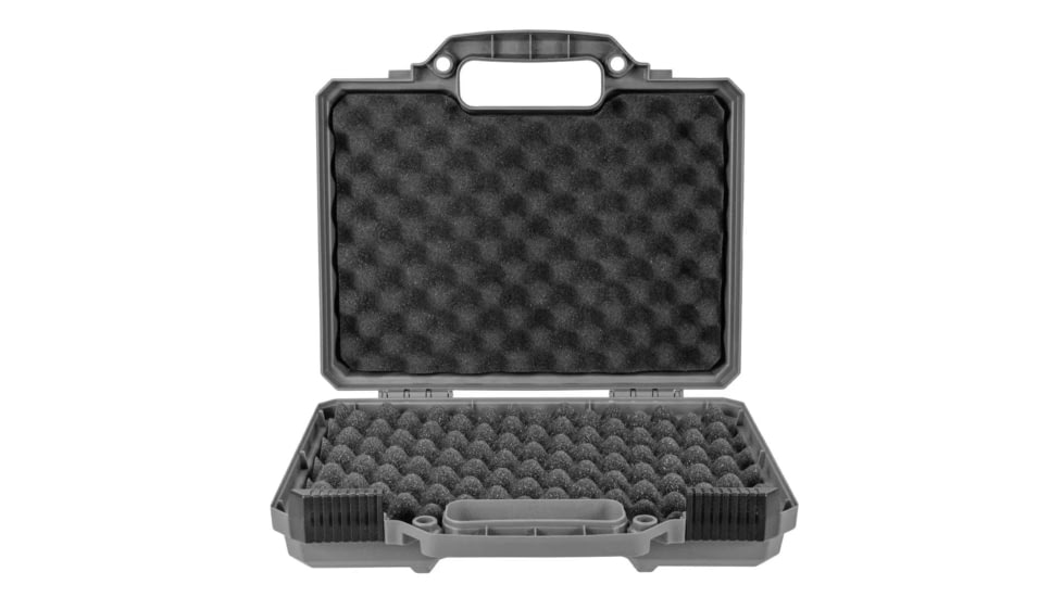 Eylar Intact 11.7in Stacker Series Hard Shell Handgun Case w/Foam, Gray, NG00001-GRA