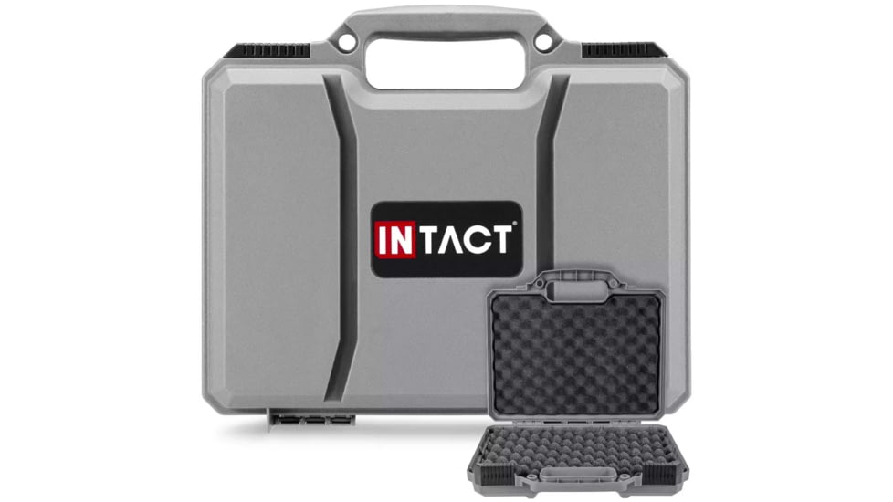 Eylar Intact 11.7in Stacker Series Hard Shell Handgun Case w/Foam, Gray, NG00001-GRA