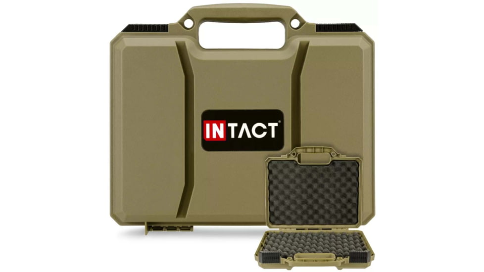 Eylar Intact 11.7in Stacker Series Hard Shell Handgun Case w/Foam, Green, NG00001-GRN
