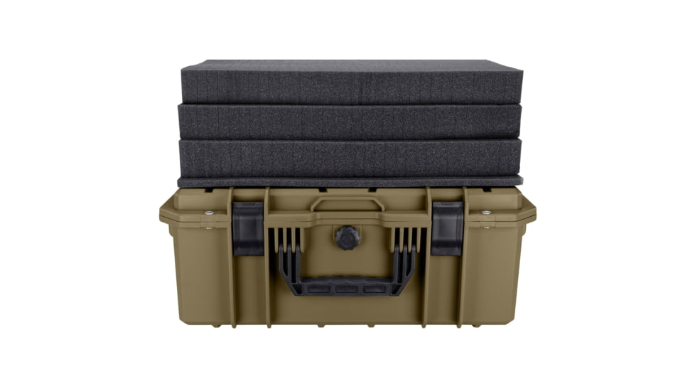 Eylar Intact 21.6in Stacker Series Standard Hard Gear Case w/Foam, Dark Earth, NG00012-GRN