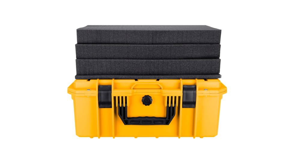 Eylar Intact 21.6in Stacker Series Standard Hard Gear Case w/Foam, Yellow, NG00012-YLW