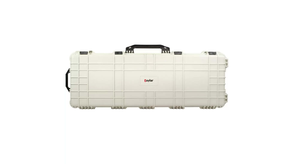 Eylar Large 48in Waterproof Roller Hard Rifle Case w/Foam, White, SA00014-WHI