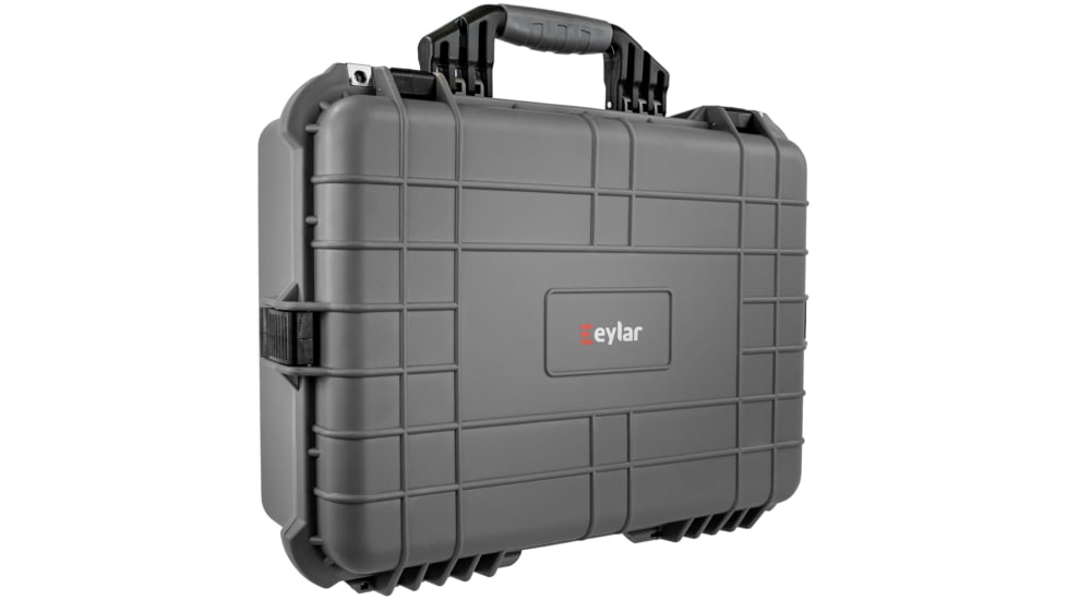 Eylar Medium 20in Waterproof Gear/Gun Hard Case w/Foam, Gray, SA00002-GRA