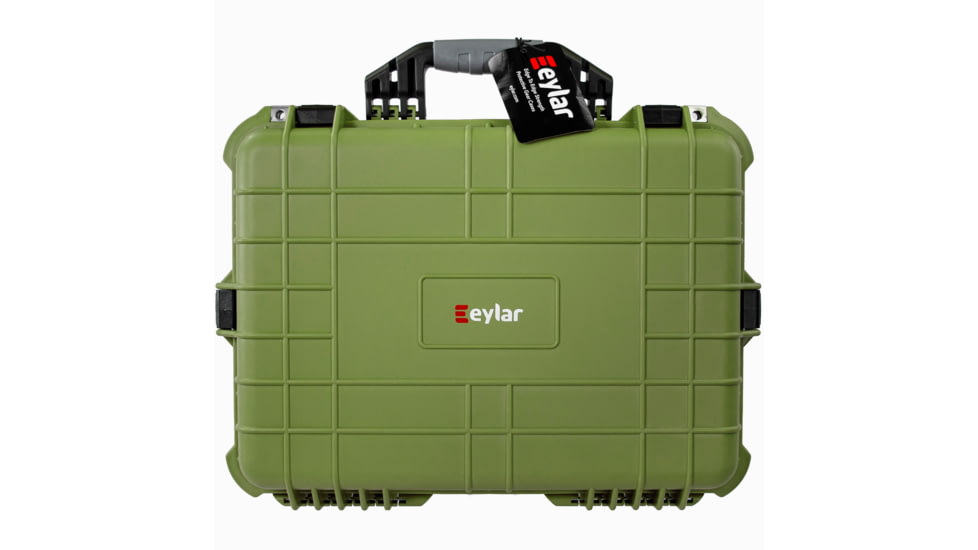 Eylar Medium 20in Waterproof Gear/Gun Hard Case w/Foam, Green, SA00002-GRN