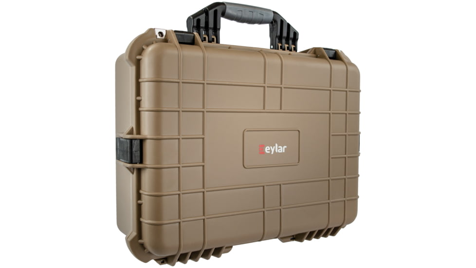 Eylar Medium 20in Protective Gear Case Water and Shock Resistant w/ Foam, Tan, SA00002-Tan