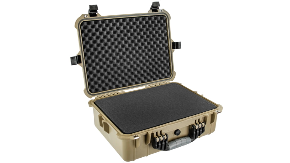 Eylar Medium 20in Protective Gear Case Water and Shock Resistant w/ Foam, Tan, SA00002-Tan