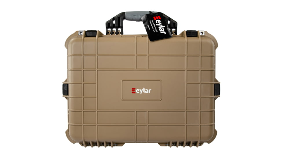 Eylar Medium 20in Waterproof Gear/Gun Hard Case w/Foam, Tan, SA00002-TAN