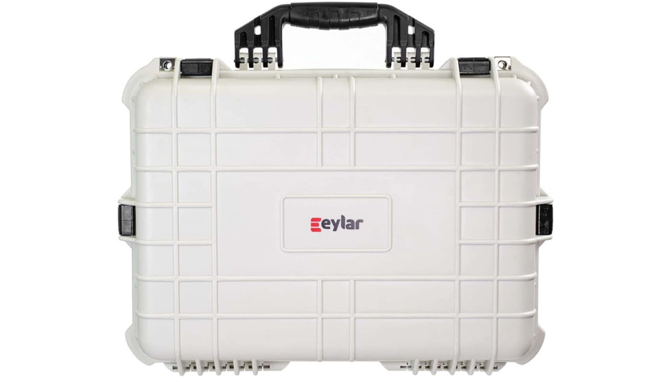 Eylar Medium 20in Waterproof Gear/Gun Hard Case w/Foam, White, SA00002-WHI